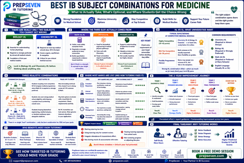 BEST IB SUBJECT COMBINATIONS FOR MEDICINE