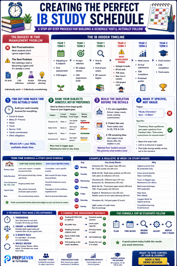 CREATING THE PERFECT IB STUDY SCHEDULE