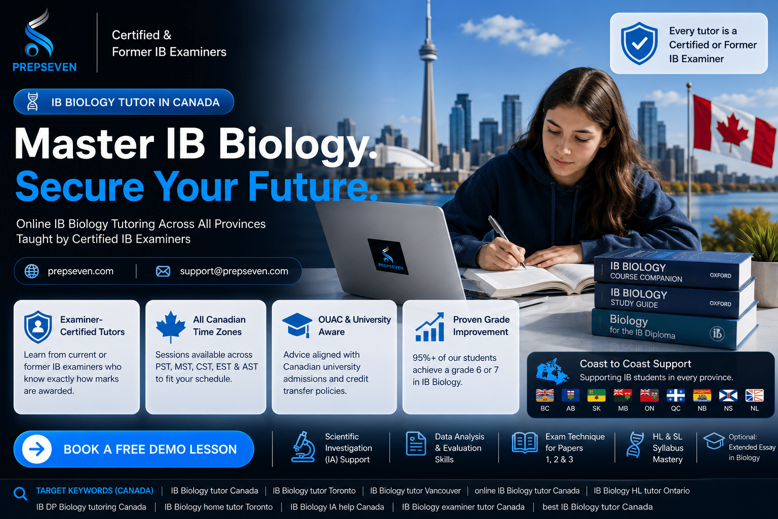 IB Biology Tutoring for Canadian Students, Coast to Coast