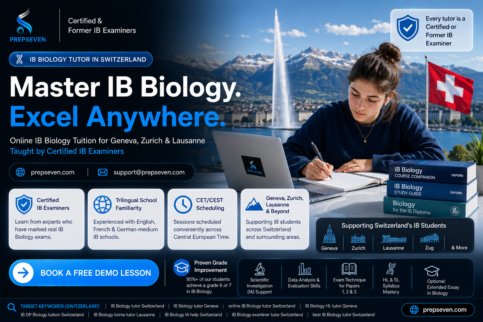 IB Biology Tutoring for Switzerland International School Community