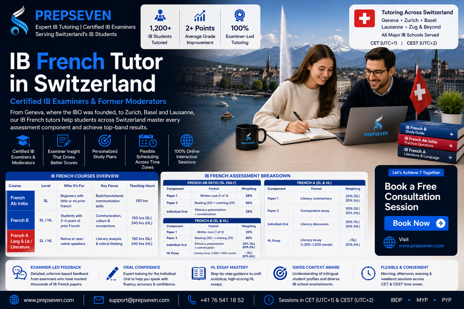 IB French Tutor in Switzerland — Where the IBO Was Born, Where Standards Are Highest
