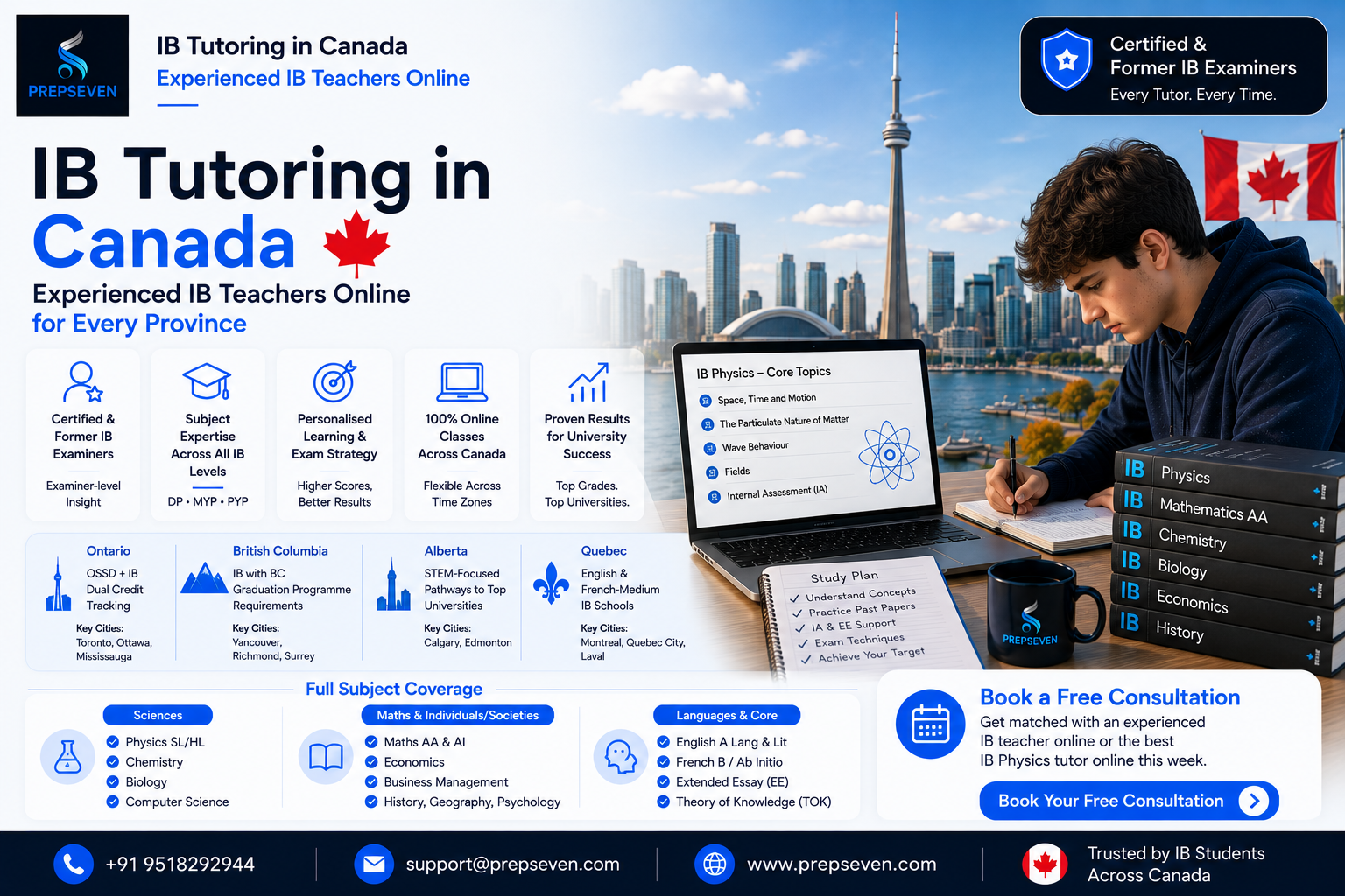 IB Tutoring in Canada Experienced IB Teachers Online for Every Province