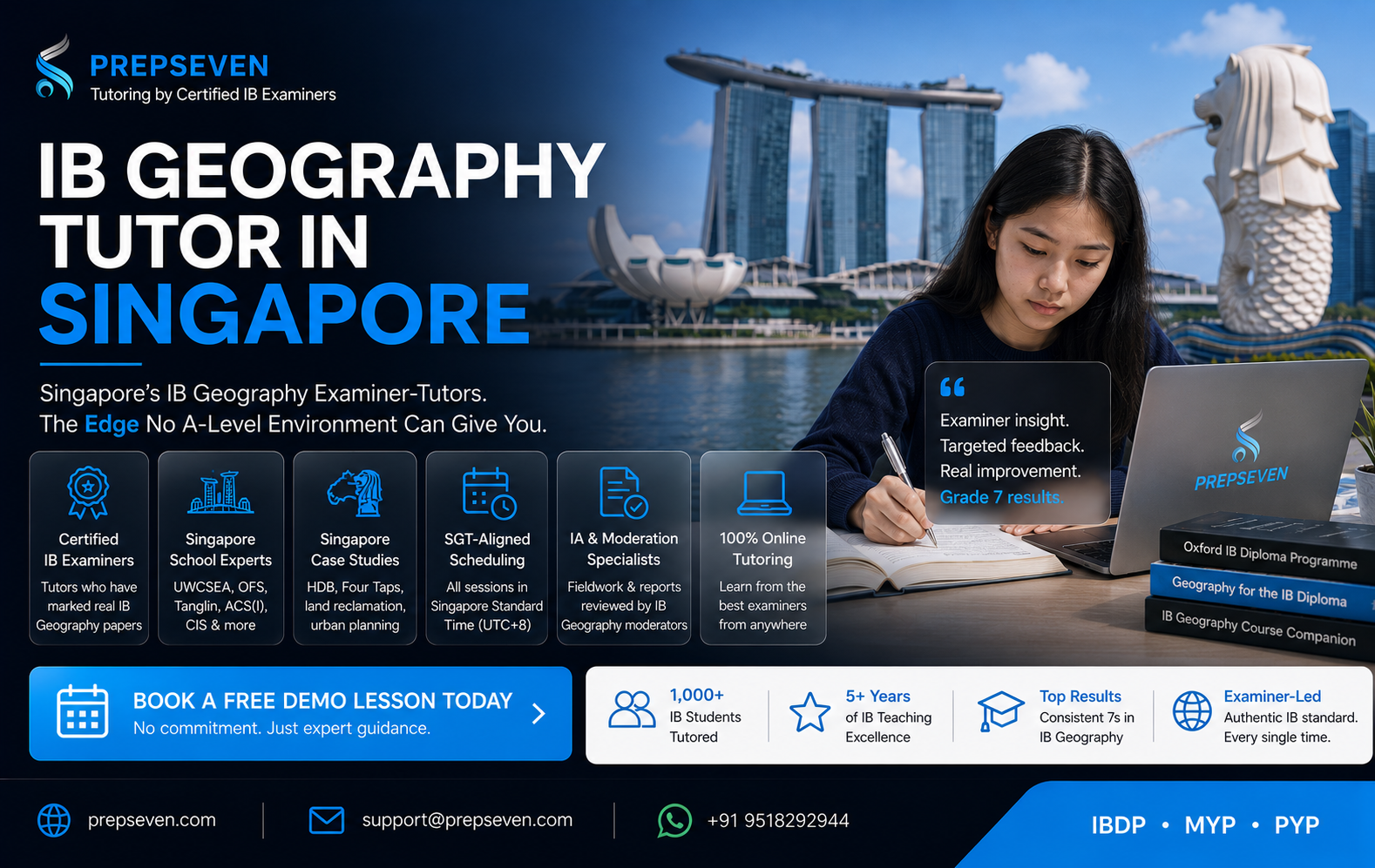 Singapores IB Geography Examiner-Tutors. The Edge No A-Level Environment Can Give You