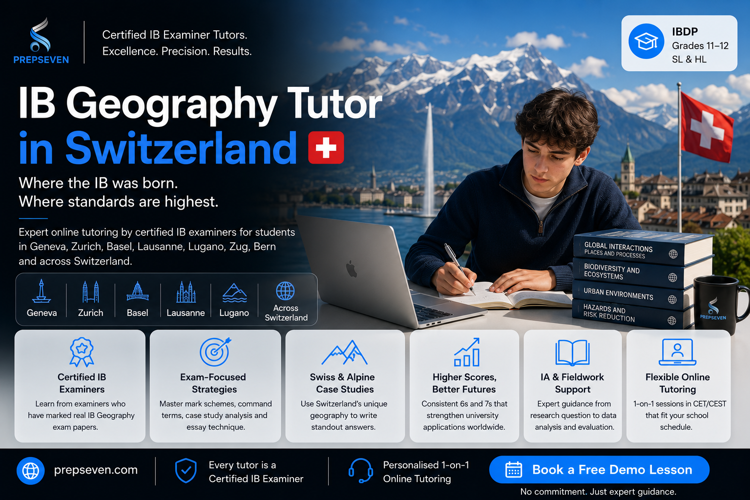 Switzerland IB Geography Examiner-Tutors. Where the IB Was Born. Where Standards Are Highest