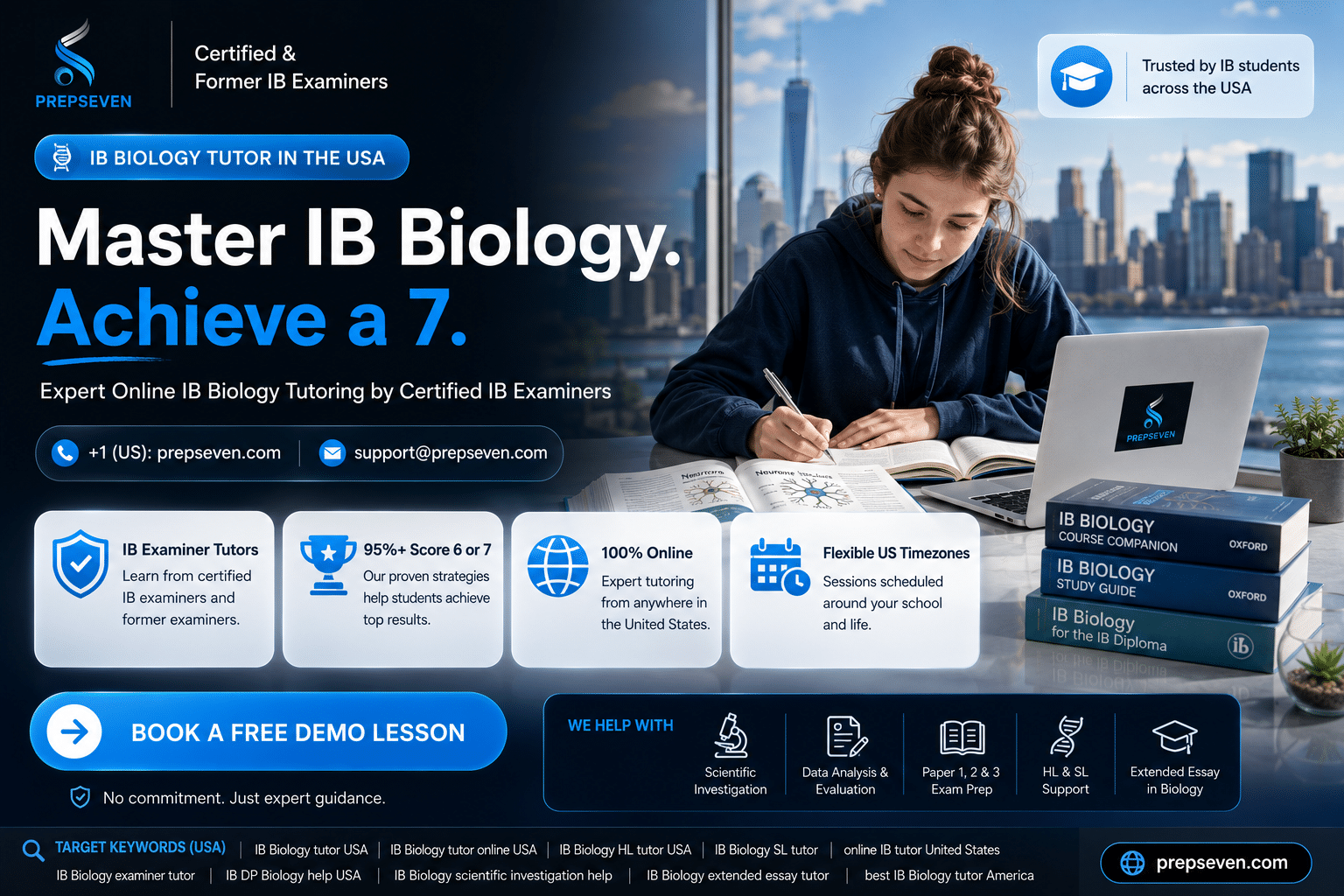 Why American IB Students Choose PrepSeven for IB Biology Tutoring