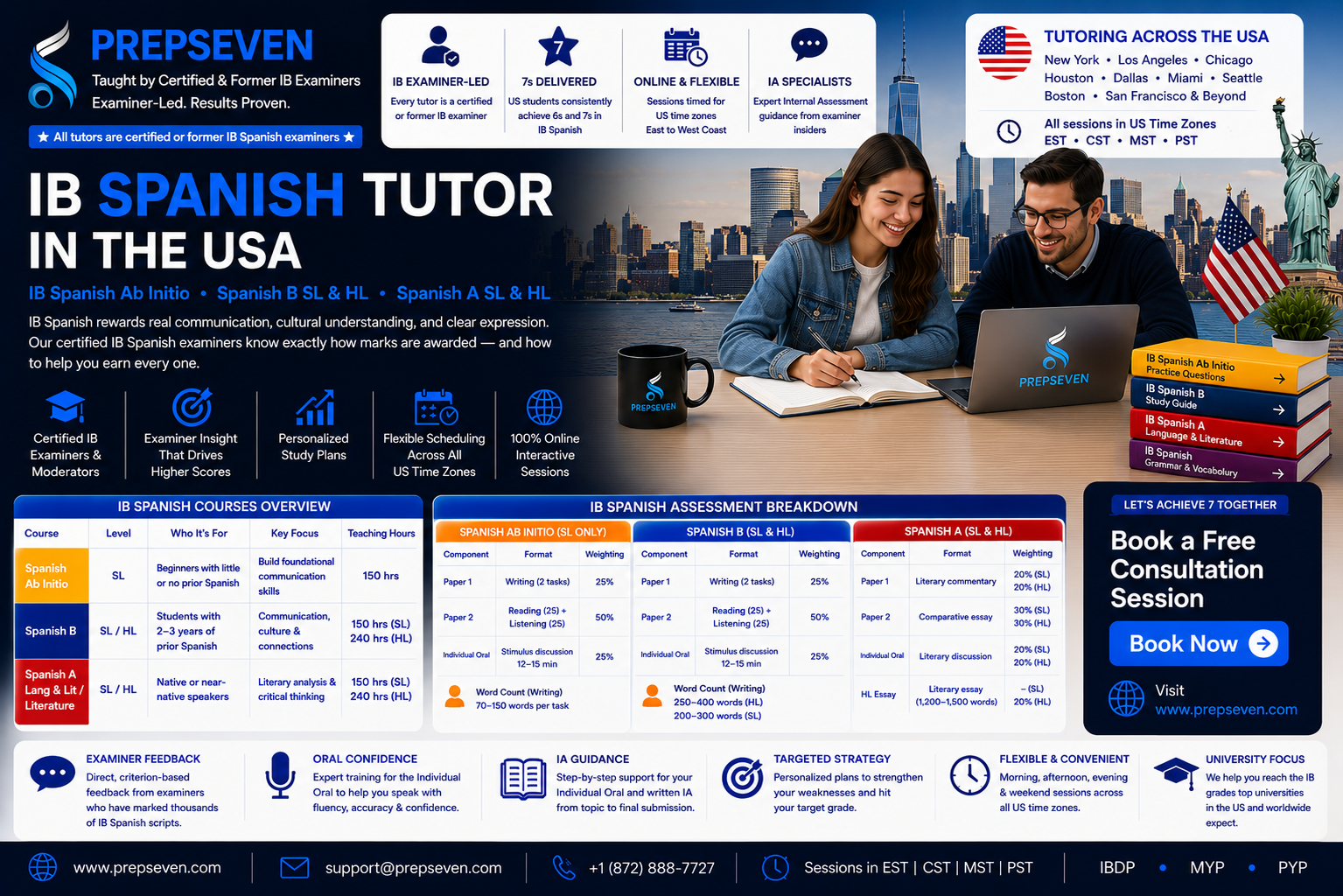 Find the Best IB Spanish Tutor in the USA