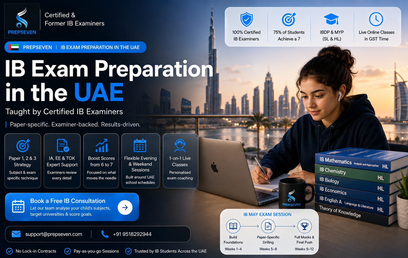 IB Exam Preparation in the UAE PrepSeven — Taught by Certified IB Examiners