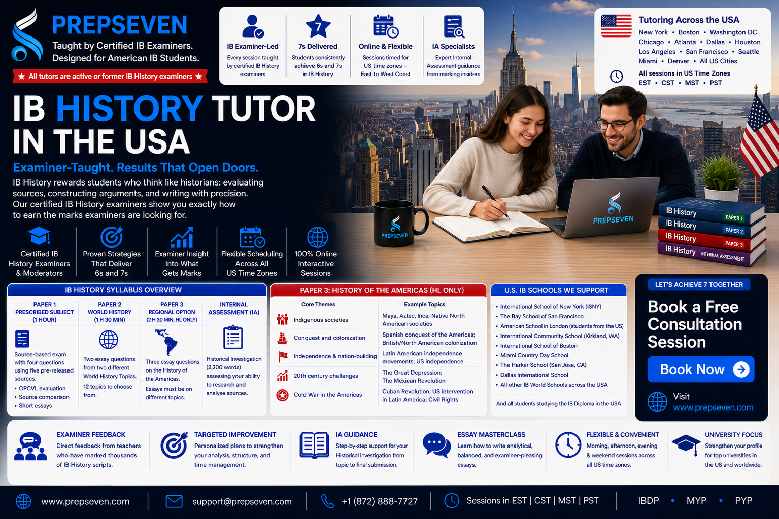 IB History Tutoring in the USA — Why Examiner Expertise Changes Everything