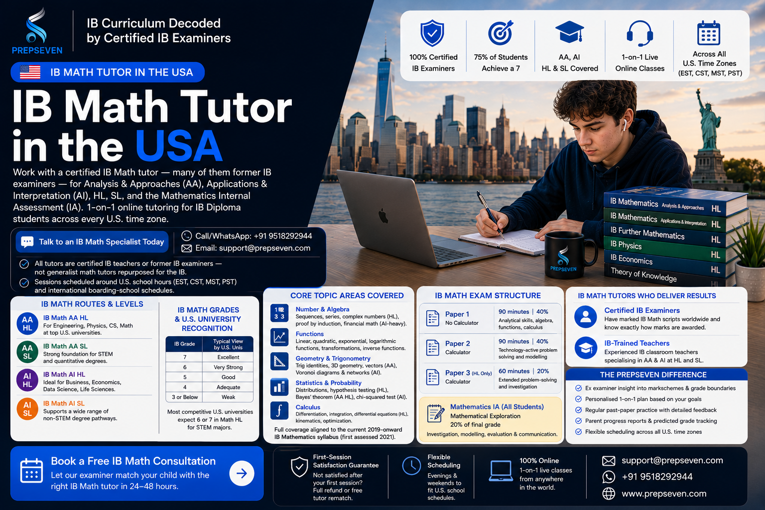 IB Math Tutor in the USA