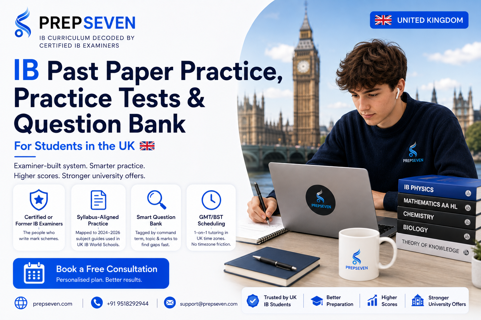 IB Past Paper Practice, Practice Tests & Question Bank for Students in the UK