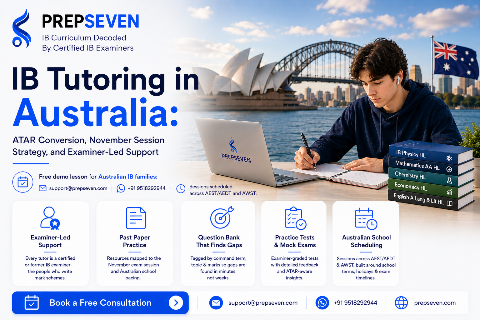 IB Tutoring in Australia ATAR Conversion, November Session Strategy, and Examiner-Led Support