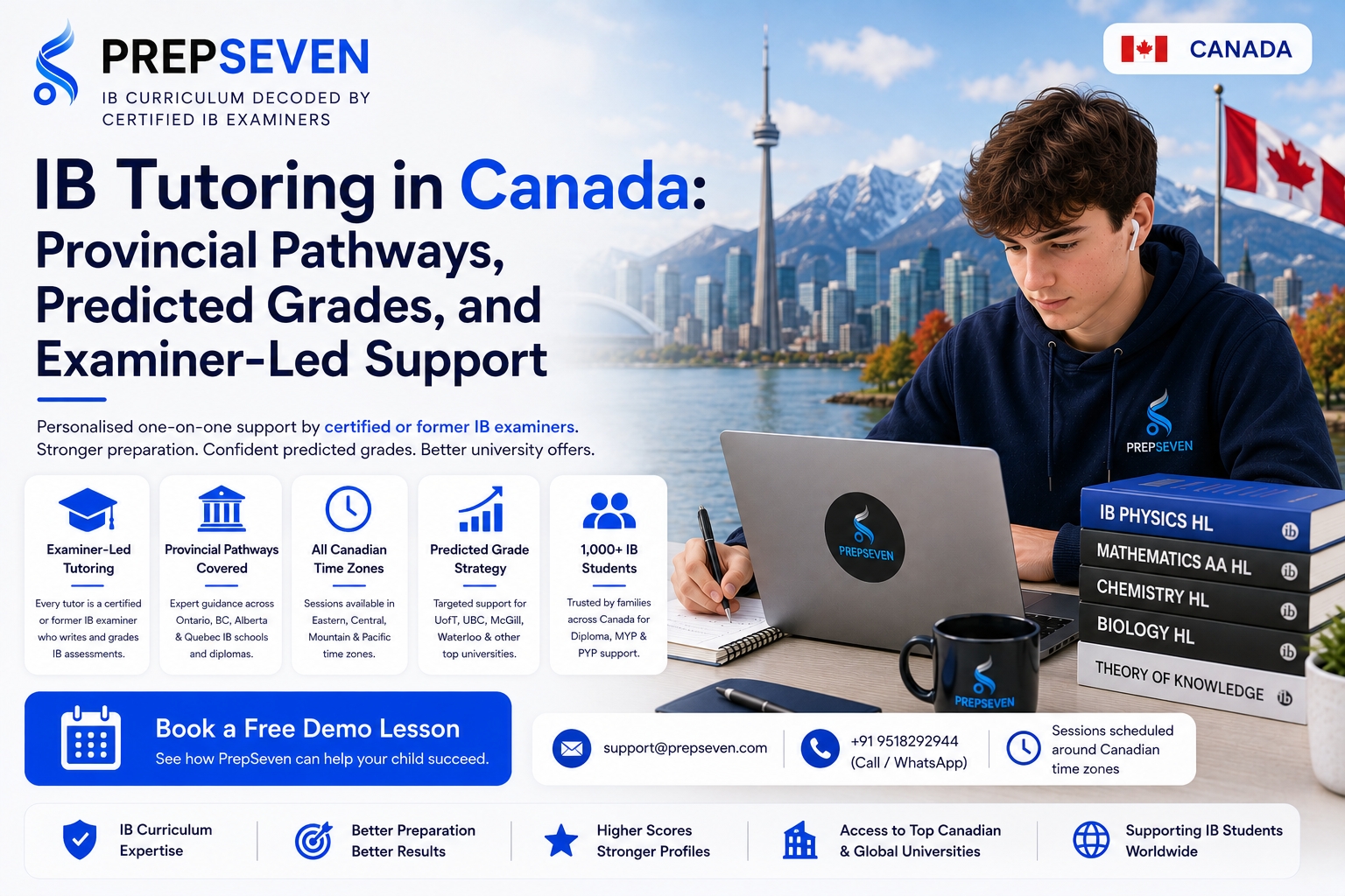 IB Tutoring in Canada Provincial Pathways, Predicted Grades, and Examiner-Led Support
