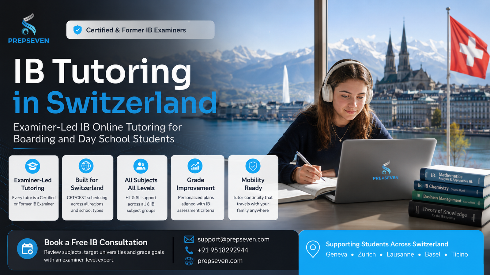 IB Tutoring in Switzerland — Examiner-Led IB Online Tutoring for Boarding and Day School Students