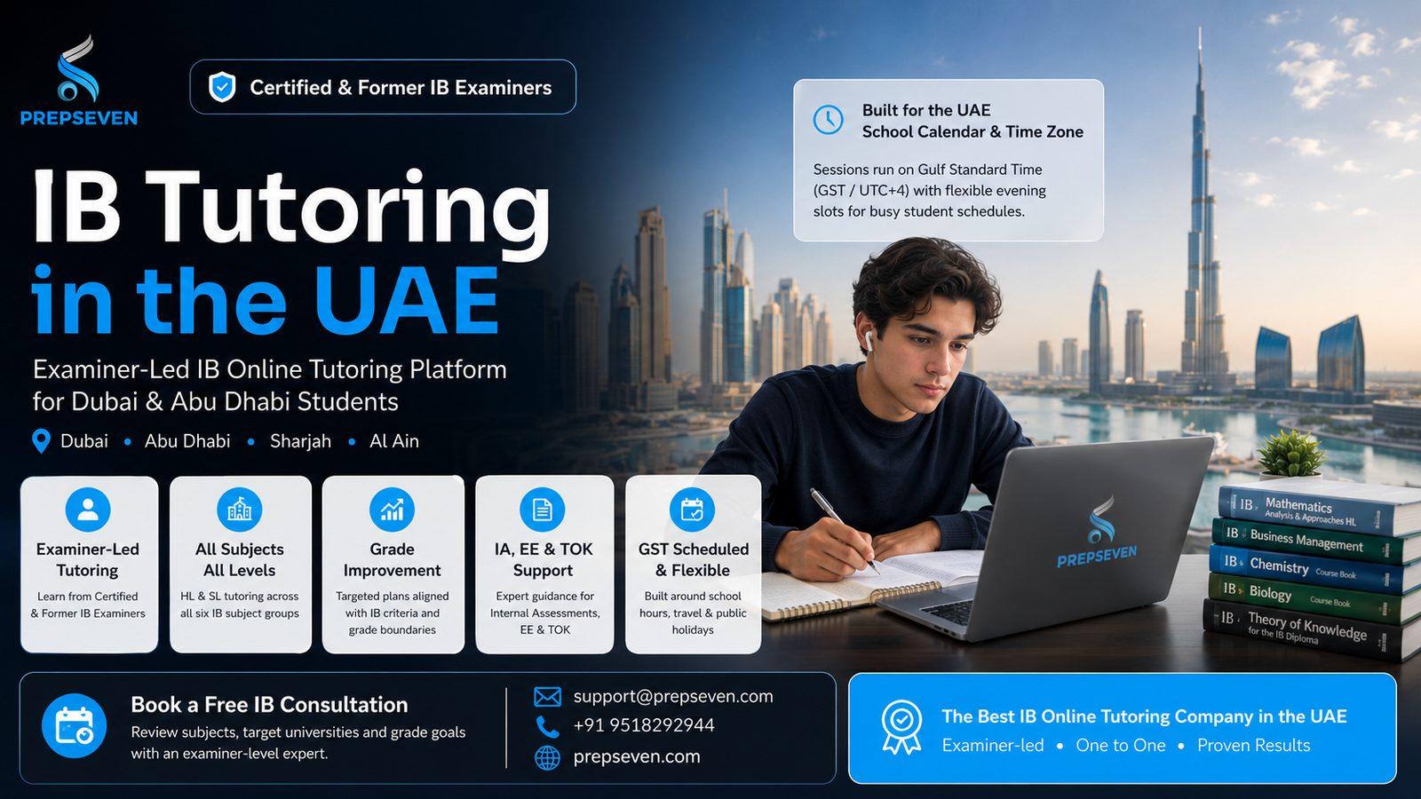 IB Tutoring in the UAE — Dubai & Abu Dhabi Examiner-Led IB Online Tutoring Platform