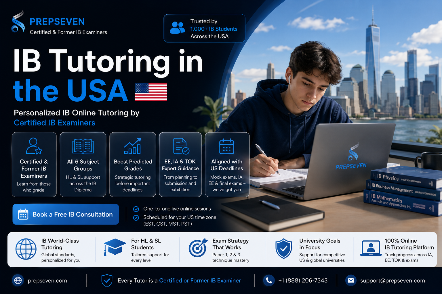 IB Tutoring in the USA — Personalized IB Online Tutoring by Certified IB Examiners